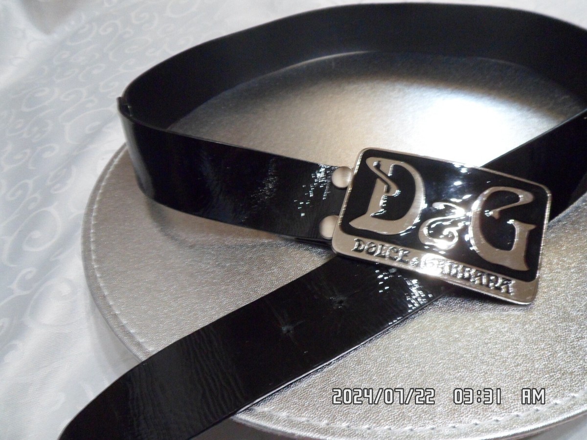 Dolce&Gabbana Belt Authentic 100% patent and smoth leather 