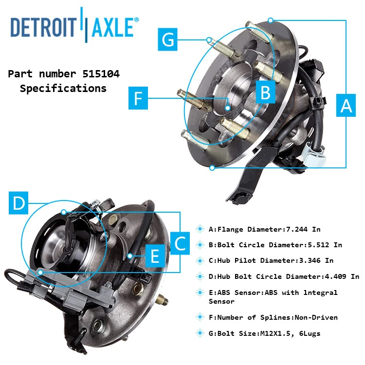Rodamientos de rueda delantera 16 piezas + eslabones de barra estabilizadora para Colorado Canyon 2004 2005 - 2x2 Foto 3 de 4