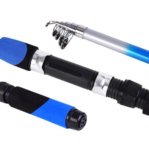 2.1M Portable Telescopic Fishing Rod Fiberglass Fishing Pole Travel Sea F5D2 - Picture 6 of 11