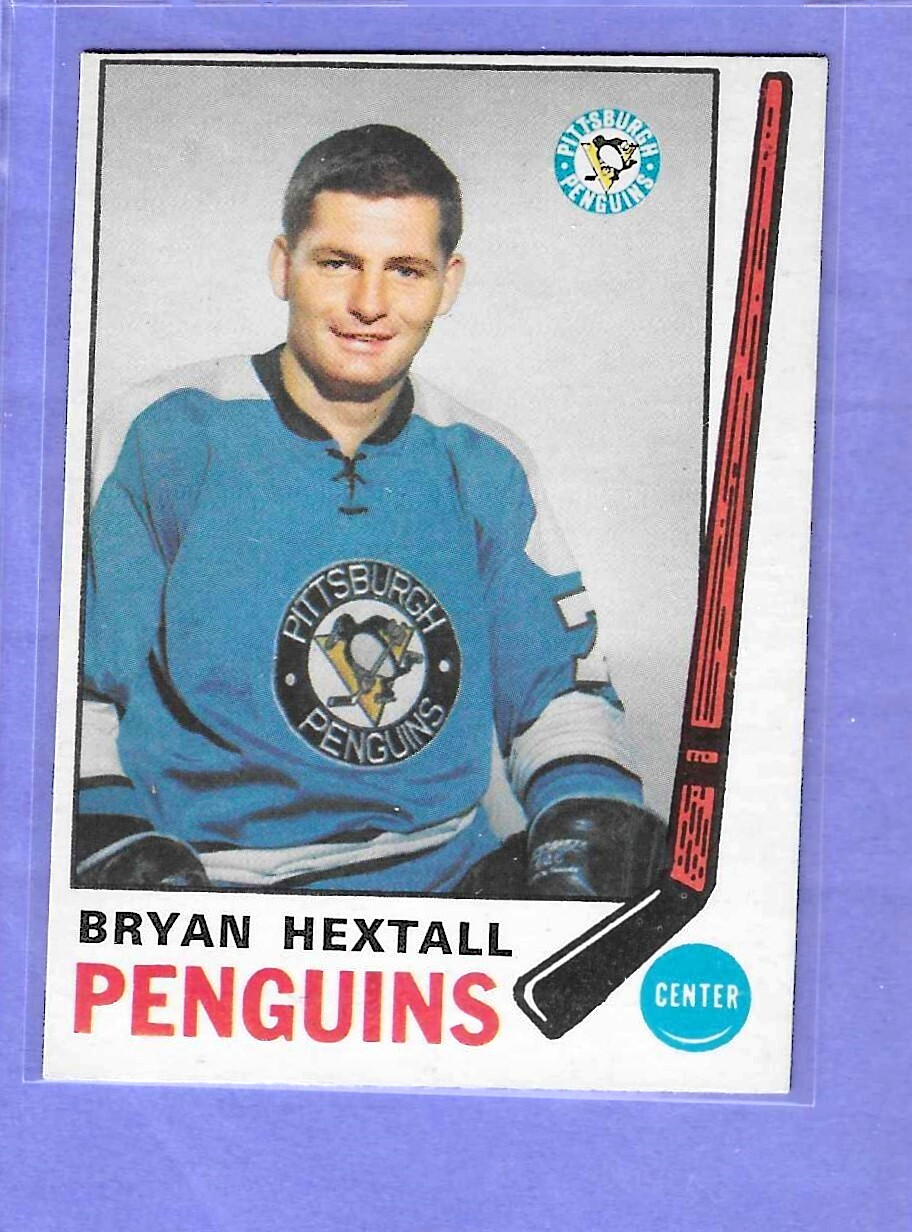 1969-70 Bryan Hextall Rookie Set Break O-Pee-Chee Pittsburgh Penguins # 154 EX