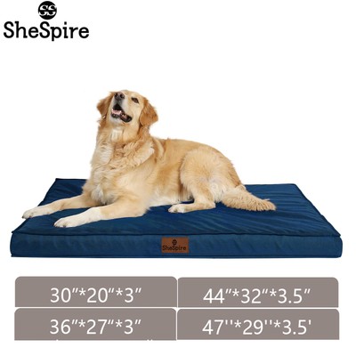 SheSpire Blue Orthopedic Foam Dog Bed Super Soft Pet Mattress for M/L/XL/XXL Dog