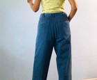 Women's Croft & Barrow Relaxed Fit 100% Cotton Blue Adjustable Waist Tall Jeans — photo 3