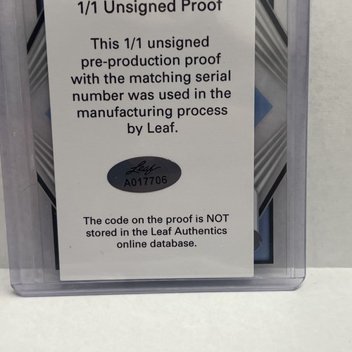 Alexander Vizcaino 2021 Leaf Flash #d 1/1 UNSIGNED PROOF Acetate Yankees XRC - Picture 6 of 6