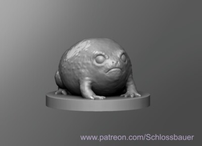 Desert Rain Frog NPC Monster Manual 28mm Scale D&D Tabletop Miniature SB