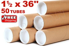 1.5 x 36" Kraft Tubes Poster Document Graphics Mailing Shipping Packing Tube 50p