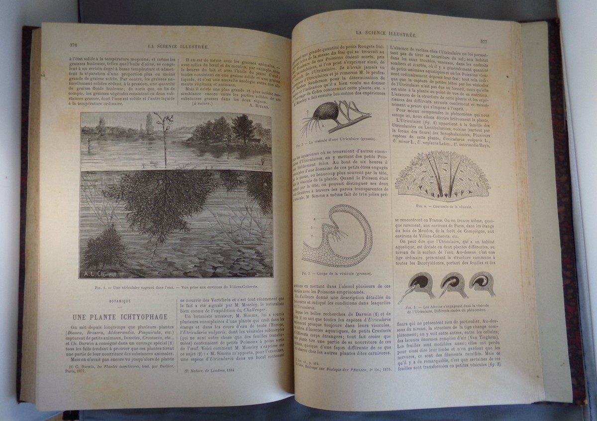 Livre Ancien : 'La Science Illustrée' - Année Complète 1894 Par Louis Figuier - Reliure D'époque