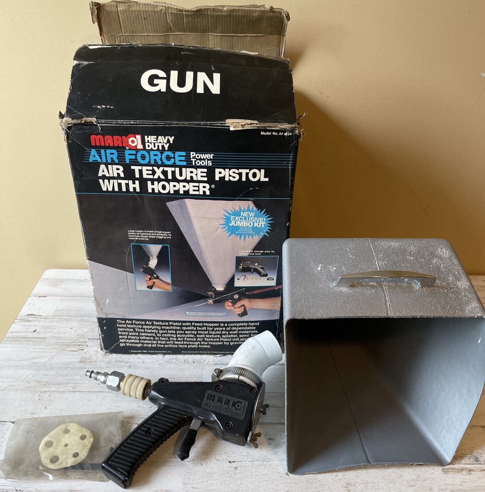 Mark 1 Air Force Power Tools Air Texture Pistol W/ Hopper