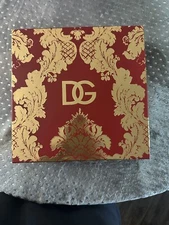 Dolce & Gabbana EMPTY BOX GIFT ONLY Gold & Red Gift Box 9-3/8”x9-3/8”x2-3/8”