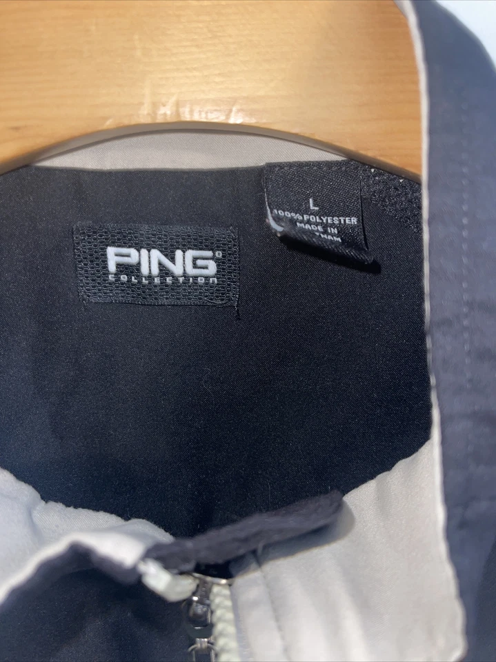 Ping Collection Pullover Wind Jacket Zip Off  Golf Removable Sleeves Mens L - Image 3 of 4
