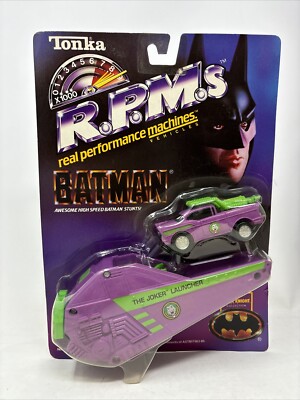 1990 Tonka Batman R.P.M.s Real Performance Machines Joker Launcher 1951