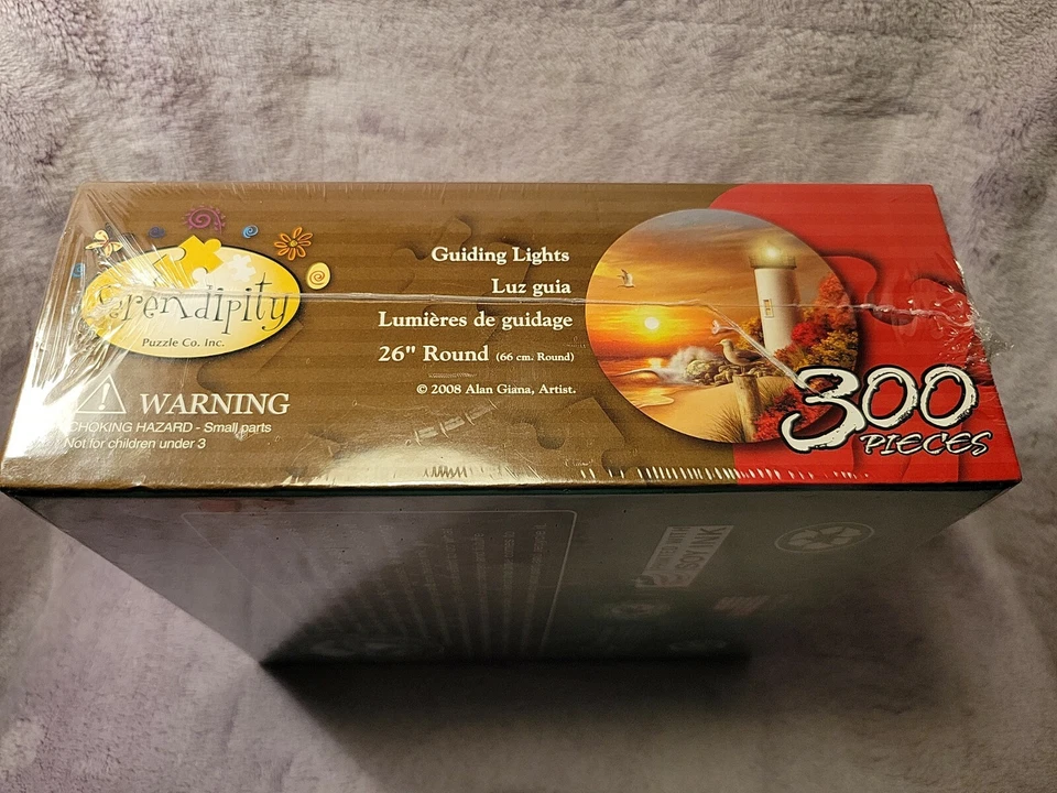 НОВЫЙ ЗАПЕЧАТАННЫЙ «Направляющие огни» 300шт головоломка на Serendipity маяк, морской свет, солнце - Изображение 4 из 4