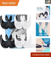 Sneaker Protectors for Creases - 4 Pairs Adjustable Fit for Men’s & Women’s Feet