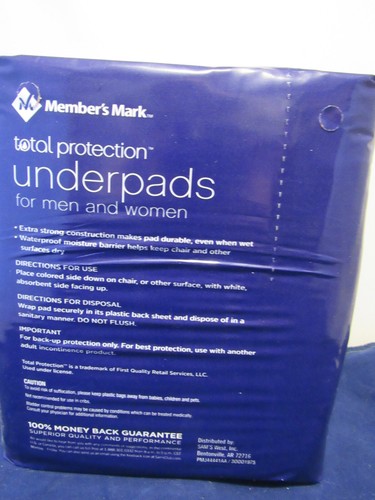 Member's Mark Total Protection Underpads 15 Count Size L 23"X36" One pack Inc. - Picture 2 of 3