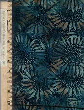 Batik 884-21 Teal 100 Cotton FABRIC priced by the Yard
