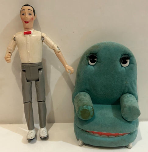 Figurine Pee-Wee Herman & Chairry - 6" Figurine Matchbox 1987 - Posable - Photo 1 sur 5