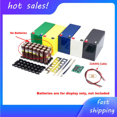 12V 3S 7P 40A BMS Li-ion Battery Pack DIY Case Holder Sets for 18650 Power Wall