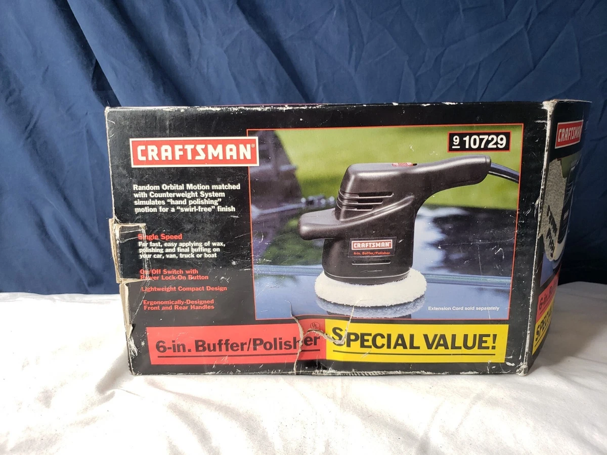Craftsman 6 inch Buffer Polisher Waxer Random Orbital Motion