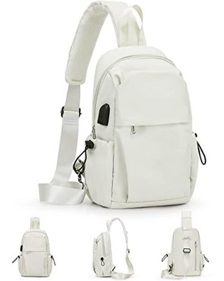 Small Sling Bag Anti-Theft Crossbody Shoulder Chest Backpack Fanny Pack Black 