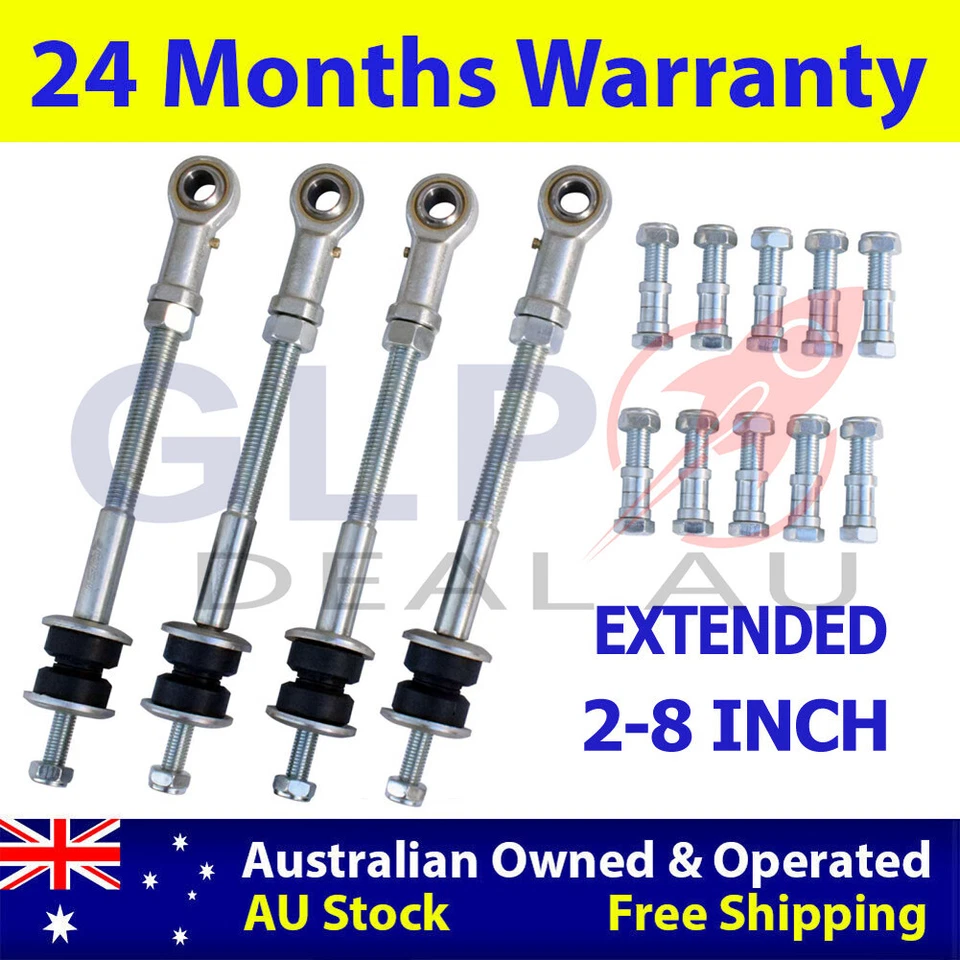 Front Rear Adjustable Extended Sway Bar Link for Nissan Patrol GQ Y60 2"-8" Lift