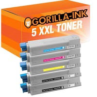 5 Toner Xxl FüR Oki C5850 C5850N C5850DN C5950 C5950N C5950DN MC560