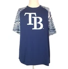 Tampa Bay Rays shirt men's XL extra large blue short sleeve Sports MLB Baseball