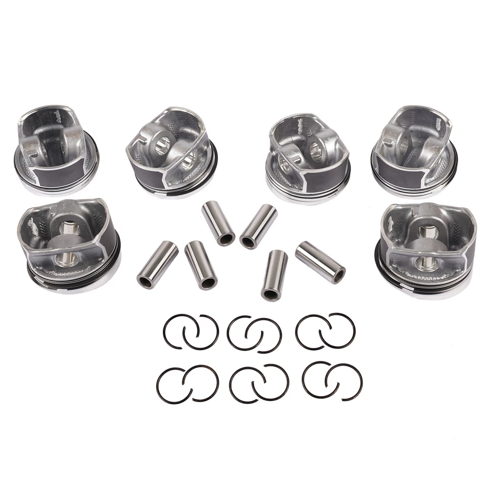 6x Pistons Rings Set For Audi Q7 VW Passat Touareg CC VR6 3.6L Engine 03H198151B - Image 4 of 4
