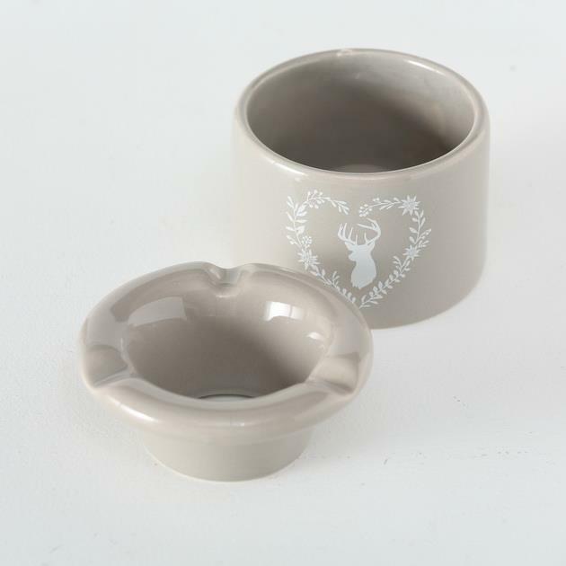 Tischdeko 2 x Sturmaschenbecher Ludwig Dolomit Höhe 7 cm farbmix