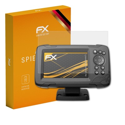 atFoliX 3x Displayfolie für Lowrance Hook Reveal 5 Schutzfolie matt&stoßfest