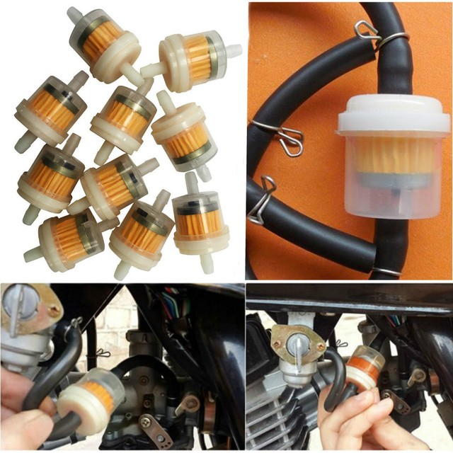 10Pcs 67mm Motorcycle Hose Inline Fuel Gas Filter For Yamaha Honda BMW eBay