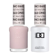 DND Match UV Gel + Nail Polish #860 She’s White? She’s Pink?