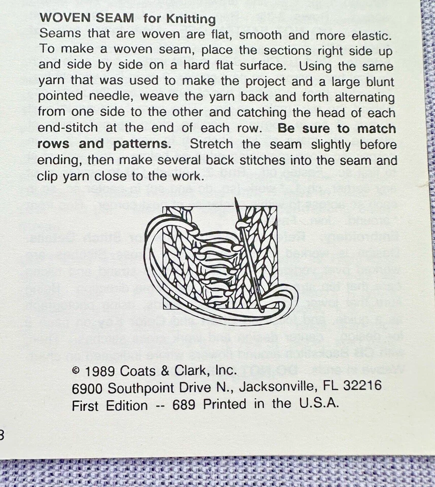 Coats & Clark 1989 Red Heart Afghan Classics Leaflet Book #2402 First Edition - Image 4 of 4