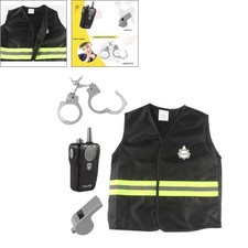 Kids Police Costume Set Fancy Cop Preschool Kids Toys Drama Cosplay Props