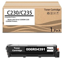 1 Pack C230 C235 Black Toner Cartridge for Xerox C230DNI C235 C235DNI Printers