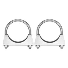 2pcs U Bolt Muffler Exhaust Clamp/2.99" 304 Stainless Steel U-Bolt Clamps 76mm