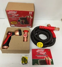 MA6 Pocket Hose Copper Head w/New Pocket Pivot Expandable Garden Hose 25 FT