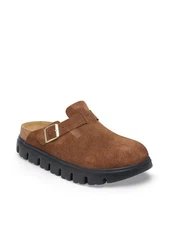 Birkenstock Women's Boston Chunky Clogs Dark Tea NEW WITH BOX - NO IMPORT FEE!