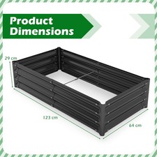 Large Corrugated Flower Planting Bed Galvanized Raised Garden Bed