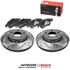 FOR RENAULT MEGANE 1.5 DCI MK3 FRONT DRILLED PERFORMANCE DISCS & BREMBO PADS