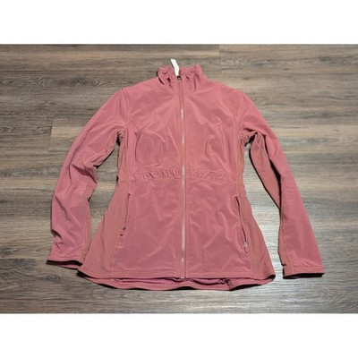 LULULEMON Women's Round Trip Jacket Brier Rose Pink Size 8 Full Zip LW4AN2S