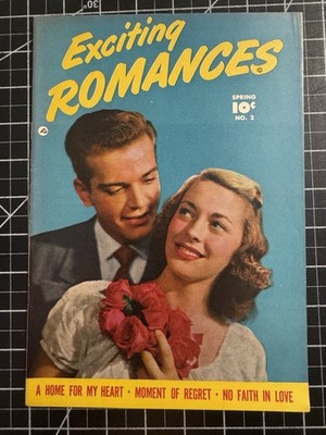1950 Fawcett Exciting Romances #2 GGA Golden Age Pre Code Canadian Edition FN/VF