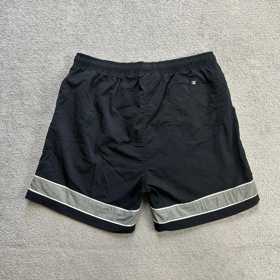CHAMPION Herren Badehose Badeshorts Gr XL Travel Sport Shorts Logo Schwarz 18216 - Bild 3 von 4