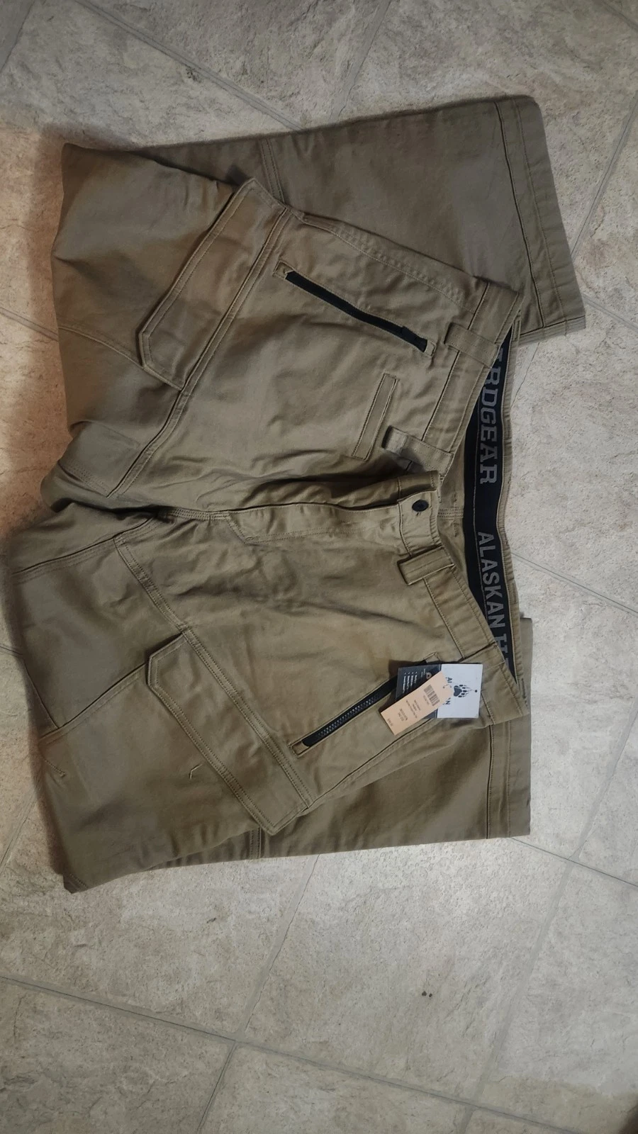 Alaskan Hardgear Duluth Cargo Pants 42x30 Hammer Forged Flex Relaxed Fit Brown