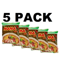 Mama Ramen Oriental Style Instant Noodles Artificial Pa-Lo Duck Flavor 5 Pack