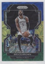 2021-22 Panini Prizm Choice Blue Yellow & Green Prizm Bruce Brown #230 0h28