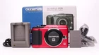 Olympus PEN E-PL2 12.3MP Digital Camera - Red - MINT Shutter count only 27!