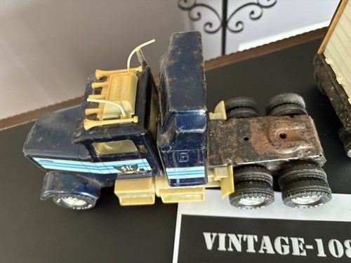 Nylint Silver Knight Express Blue 24.5" Semi Tractor Trailer Pressed Steel Rare - Picture 8 of 9
