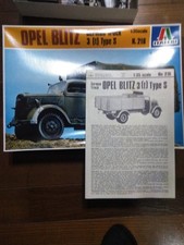 No missing parts or damage, unassembled, Italeri 1/35 Opel Blitz 3t Truck