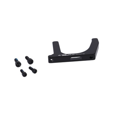 Flatmountadapter FM für Postmount-Bremse PM Vorderrad Ø 140 auf 180 mm schwarz