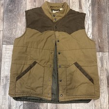 Red Head Puffer Vest Mens Tan Brown