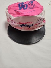 VINTAGE HOT 90'S PAINTERS HAT VISOR PINK MADE IN USA CAP HAT TRUCKER